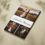 Canvas Personalizat Vertical - 3 Poze și Mesaj
