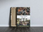 Canvas Personalizat Vertical - 2 Poze și Mesaj