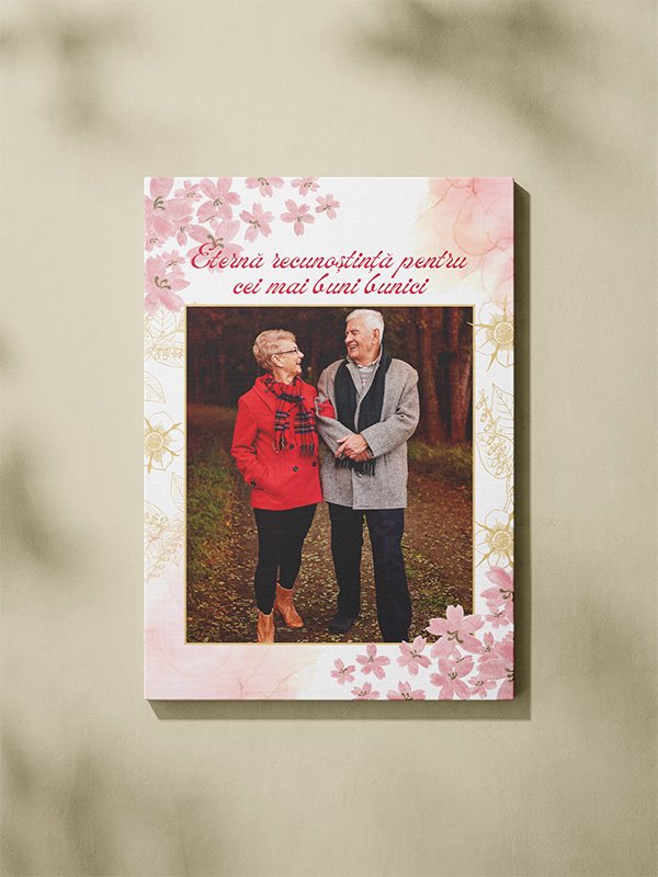 Canvas Personalizat Aniversare Bunici Canvas Personalizat Aniversare Bunici