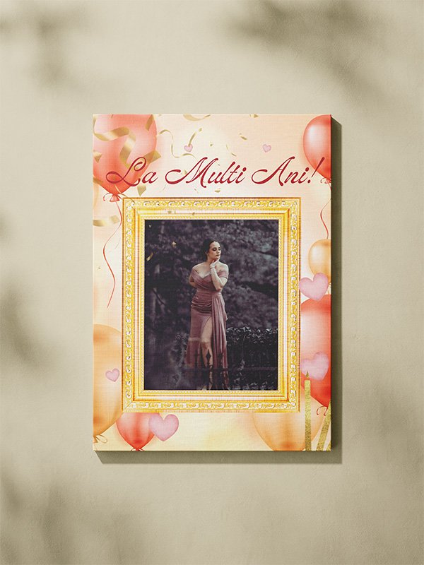 Canvas Personalizat Aniversare – La Multi Ani Canvas Personalizat Aniversare - La Multi Ani