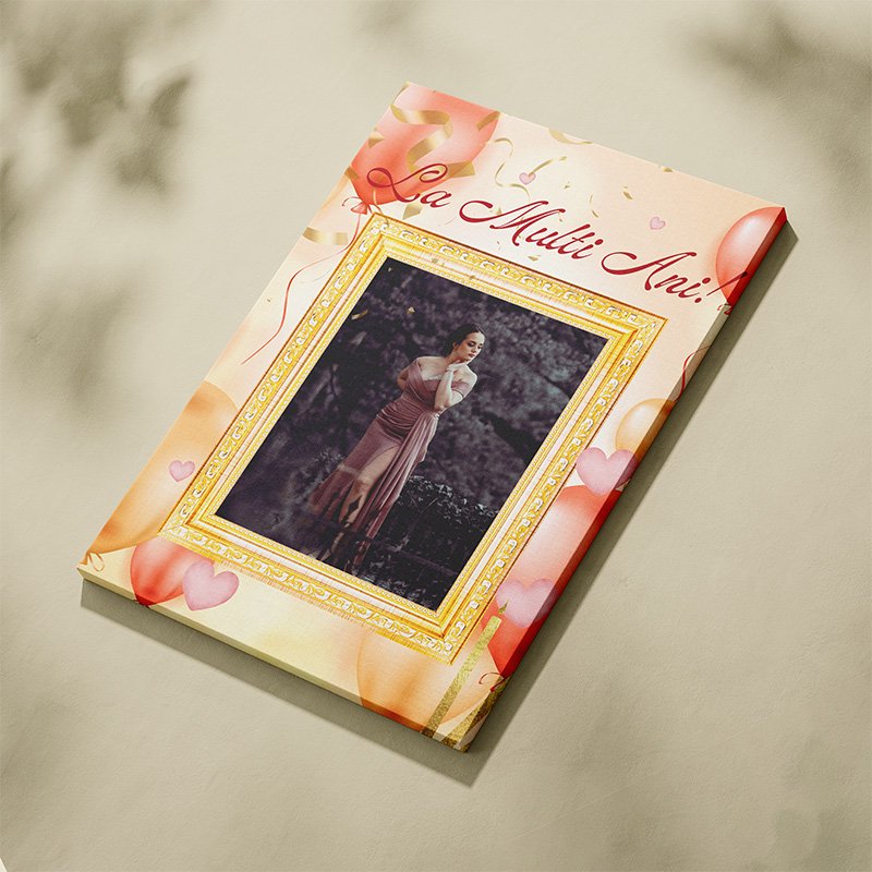 Canvas Personalizat Aniversare – La Multi Ani Canvas Personalizat Aniversare - La Multi Ani - imagine 2