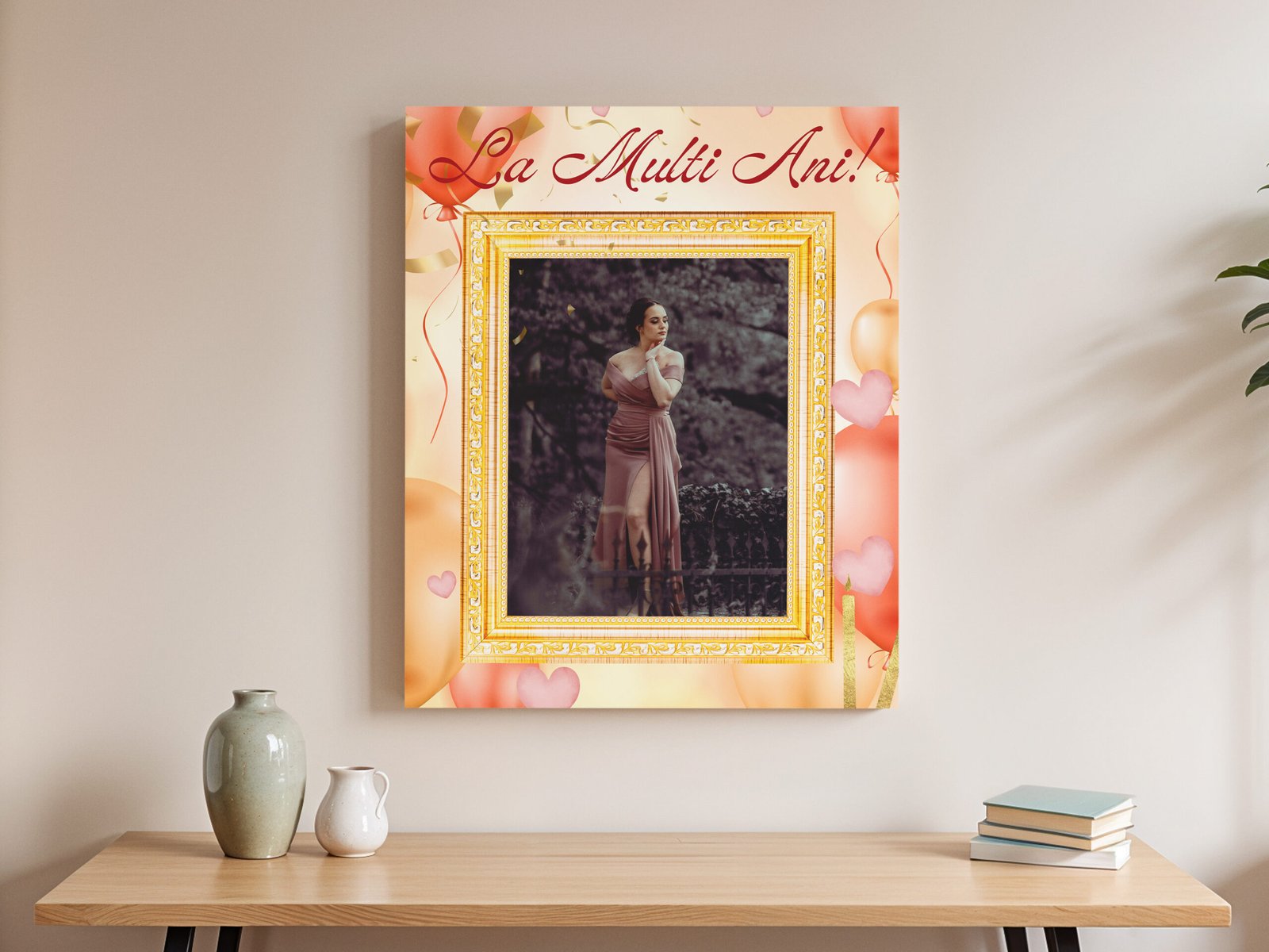 Canvas Personalizat Aniversare – La Multi Ani Canvas Personalizat Aniversare - La Multi Ani - imagine 4