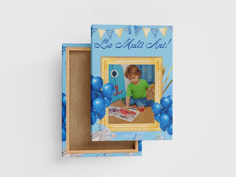 Canvas Personalizat Aniversare Băiețel - Cadoul Perfect "La Mulți Ani!" - imagine 3