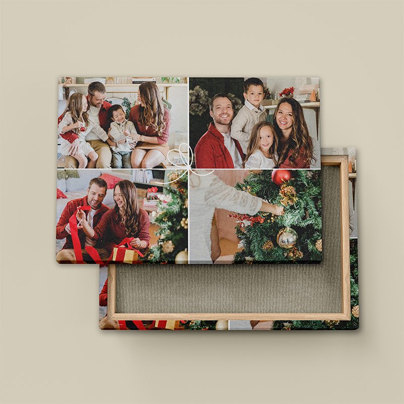 Tablou Canvas Personalizat – Colaj 4 Imagini cu Design de Cadou – Orizontal Tablou Canvas Personalizat - Colaj 4 Imagini cu Design de Cadou - Orizontal - imagine 2