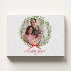 Tablou Canvas Personalizat - "Coroniță Festivă" – Orizontal