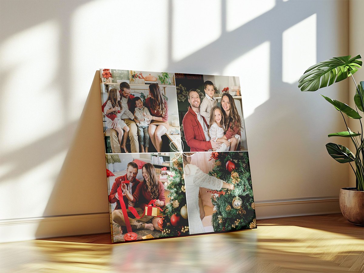 Tablou Canvas Pătrat – Colaj 4 Imagini cu Design de Cadou Tablou Canvas Pătrat - Colaj 4 Imagini cu Design de Cadou - imagine 2