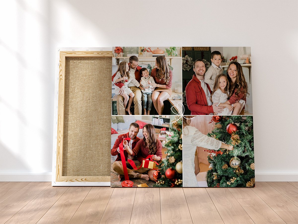 Tablou Canvas Pătrat – Colaj 4 Imagini cu Design de Cadou Tablou Canvas Pătrat - Colaj 4 Imagini cu Design de Cadou - imagine 3