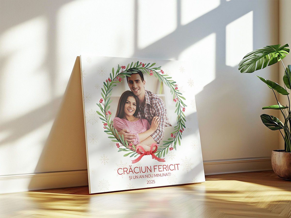 Tablou Canvas Personalizat – “Coroniță Festivă” – Pătrat Tablou Canvas Personalizat - "Coroniță Festivă" – Pătrat - imagine 4