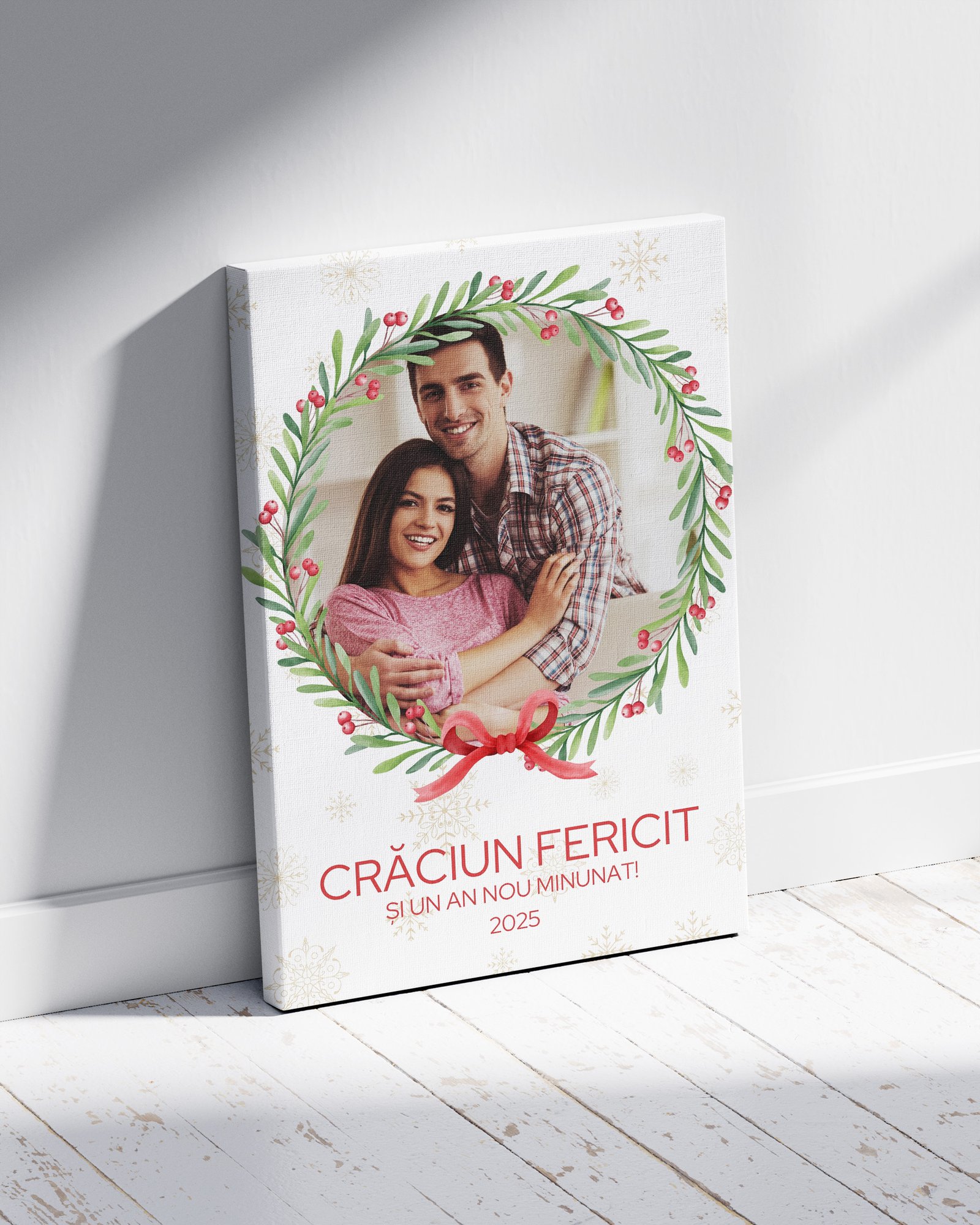 Tablou Canvas Personalizat – “Coroniță Festivă” – Vertical Tablou Canvas Personalizat - "Coroniță Festivă" – Vertical - imagine 4