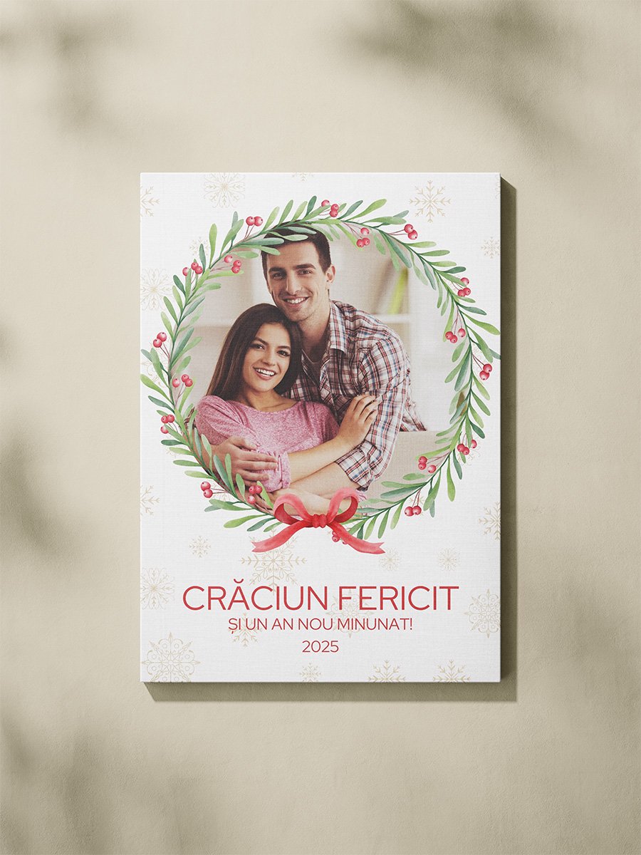 Tablou Canvas Personalizat – “Coroniță Festivă” – Vertical Tablou Canvas Personalizat - "Coroniță Festivă" – Vertical - imagine 6