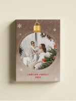 Tablou Canvas Personalizat - "Glob Crăciun" – Vertical